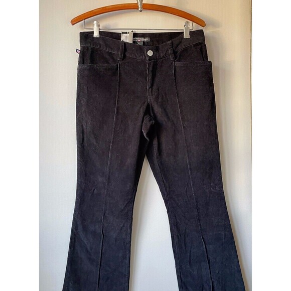 NWT RALPH LAUREN Polo Women's Size 4 X 32 Black Corduroy Jeans w/ Front Crease - Picture 3 of 11